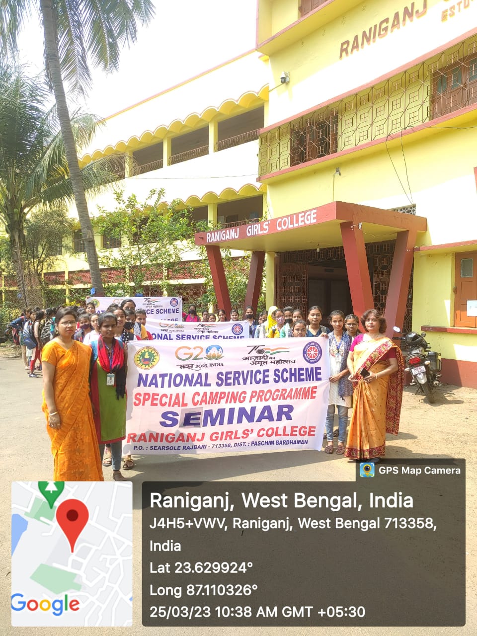 SPECIAL CAMPING PROGRAM OF NSS UNIT I & UNIT II OF RANIGANJ GIRLS' COLLEGE FROM 25-03-23 TO 31-03-23